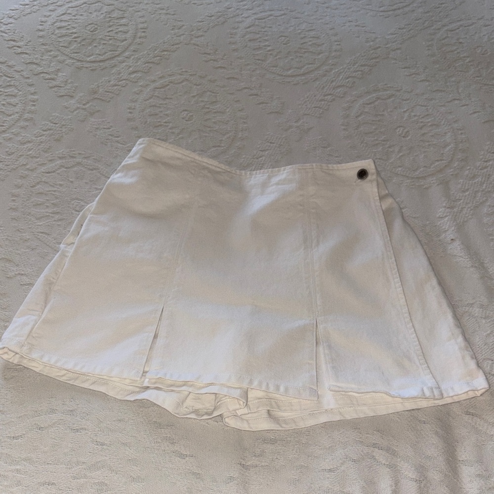 Vintage 100% Cotton White Bill Blass Women’s Pleated Skort 14